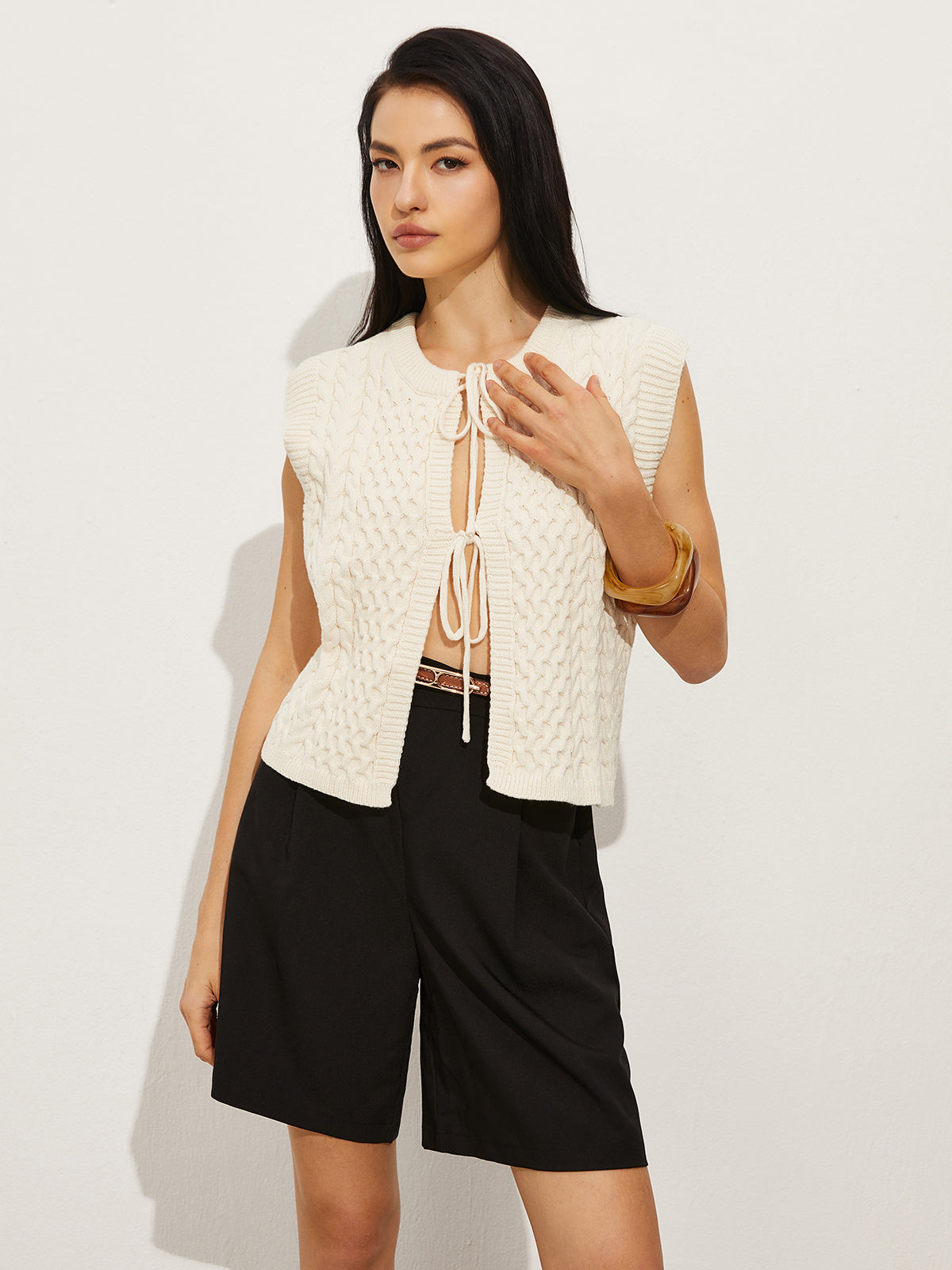 Knotted Shift Sweater Vest